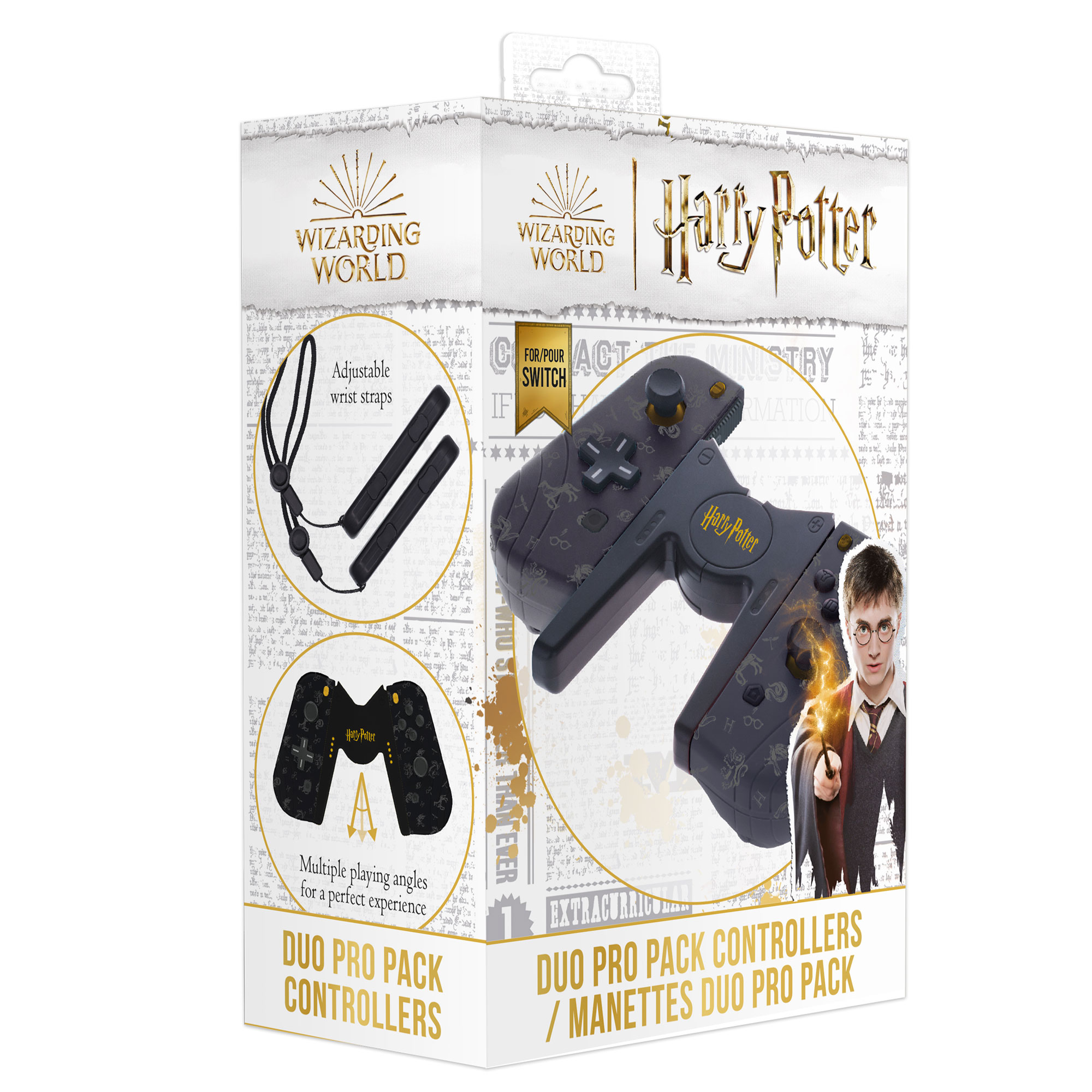 HARRY POTTER - HARRY POTTER MANETTES JOY-CON DUO PRO PACK SWITCH - FREAKS  AND GEEKS