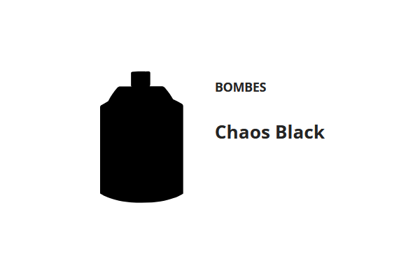 BOMBE DE PEINTURE CHAOS BLACK