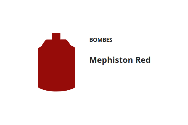 BOMBE DE PEINTURE MEPHISTON RED