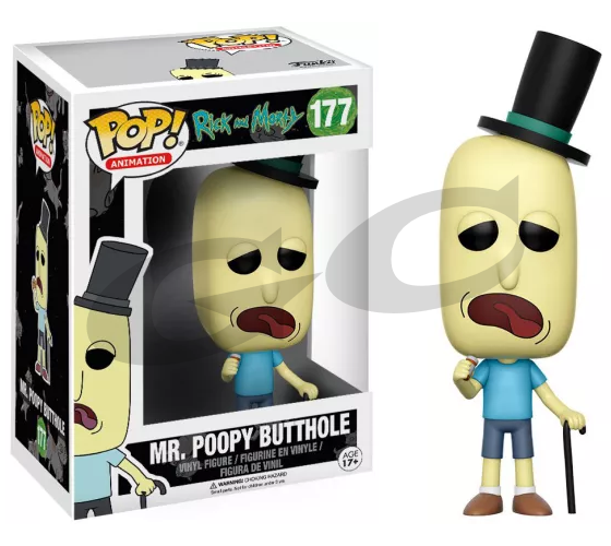 RICK AND MORTY POP 177 FIGURINE MR. POOPY BUTTHOLE