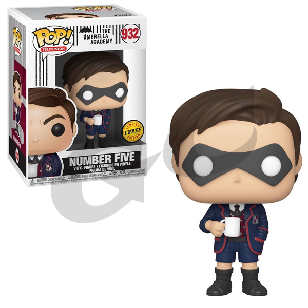 THE UMBRELLA ACADEMY POP 932 FIGURINE NUMBER FIVE (WITH MASK)