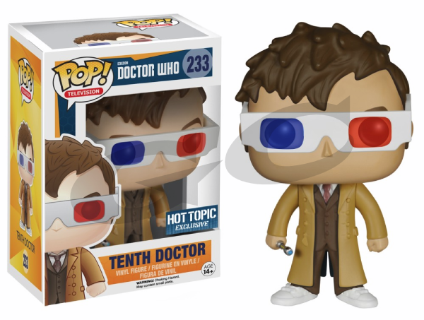 DOCTOR WHO POP 233 FIGURINE TENTH DOCTOR (3D GLASSES)