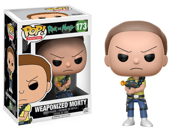 RICK AND MORTY POP VINYL FIGURINE 173 WEAPONIZED MORTY 10 CM