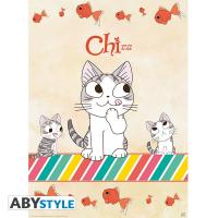 CHI UNE VIE DE CHAT POSTER CHI FISH AND CHI 52 X 38 CM