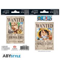 ONE PIECE MINI STICKERS ONE PIECE WANTED LUFFY ET WANTED ZORO