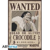 ONE PIECE POSTER ONE PIECE WANTED CROCODILE 52 X 38 CM