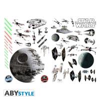 STAR WARS STICKERS BATAILLE SPATIALE 70 X 100 CM