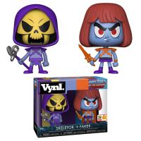 MASTERS OF THE UNIVERSE COFFRET VYNL FIGURINE SKELETOR AND FAKER EXCLU SDCC 2018 10 CM