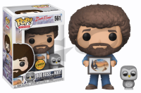 THE JOY OF PAINTING POP 561 FIGURINE BOB ROSS AND HOOT