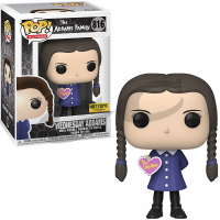 THE ADDAMS FAMILY POP 816 FIGURINE WEDNESDAY ADDAMS (WITH HEART)