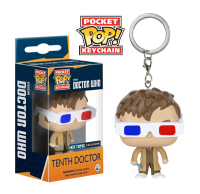 DOCTOR WHO POCKET POP PORTE-CLÉS TENTH DOCTOR (3D GLASSES)