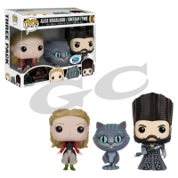 ALICE THROUGH THE LOOKING GLASS POP 3-PACK FIGURINES ALICE KINGSLEIGH, CHESSUR & TIME