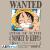 ONE PIECE T-SHIRT ONE PIECE WANTED LUFFY